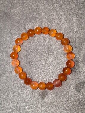 Red Agate Stretch Bracelet